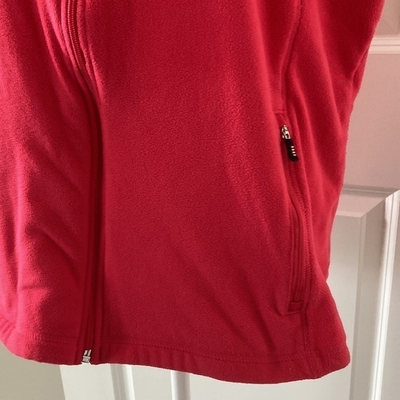 Lands’ End XL 18 20 fleece vest pink pockets - Picture 8 of 15